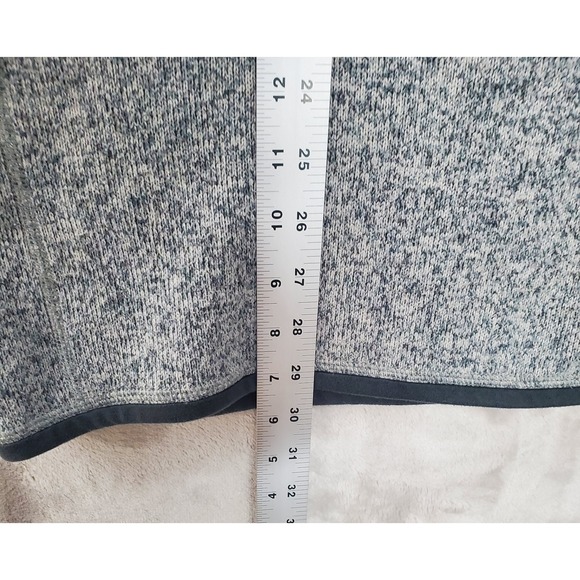 Patagonia Better Sweater Pullover Mens XL Two Tone Gray 1/4 Zip Fleece Logo EUC - Picture 10 of 10